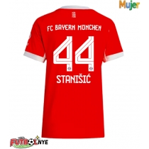 Camiseta Bayern Munich Josip Stanisic #44 Primera Equipación para mujer 2025-26 manga corta